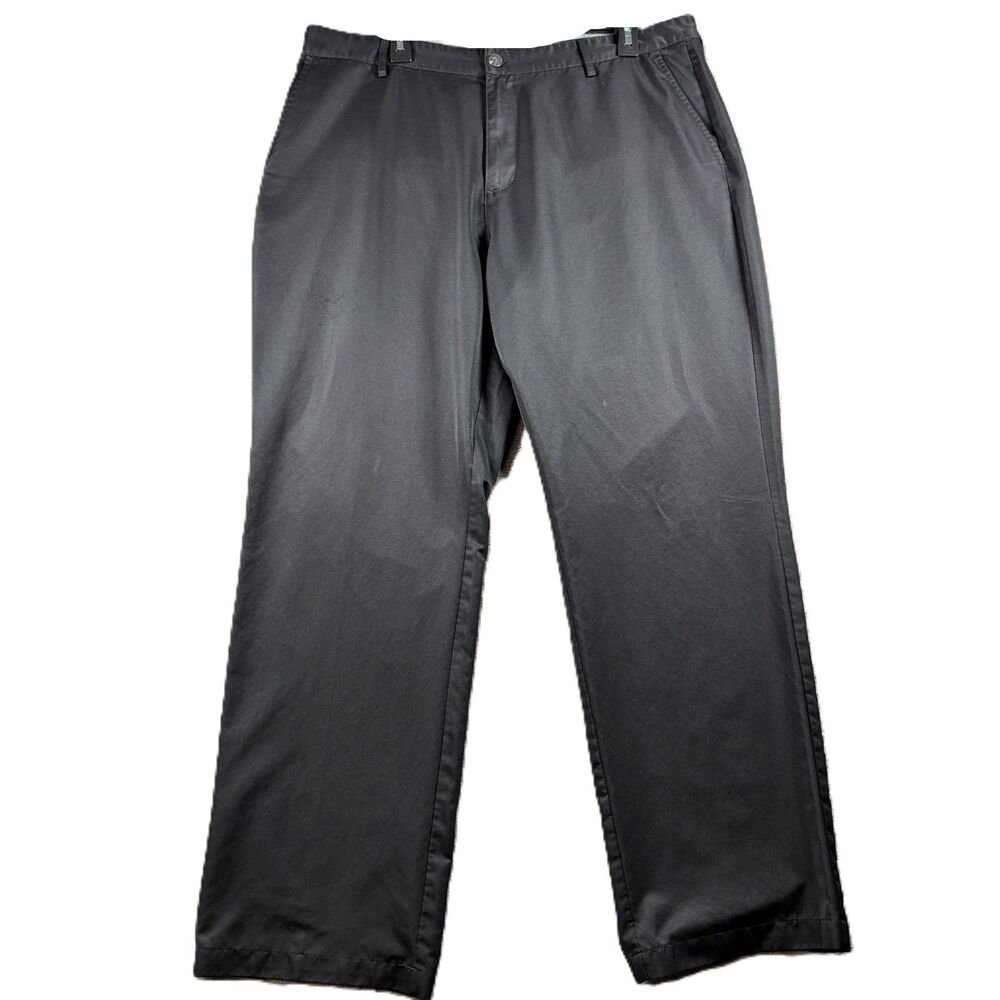 Adidas Men Golf Pants Chino Climalite Performance Casual Career Black 38x32 P193